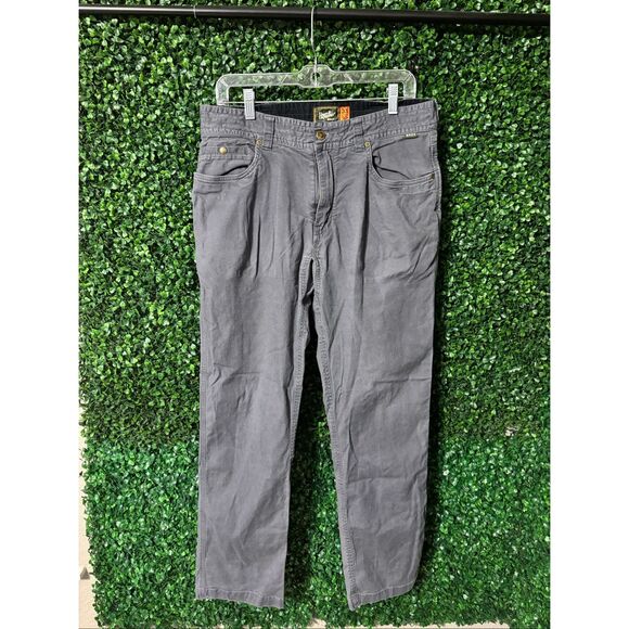 Howler Bros Mens Frontside 5 Pocket Pants Canvas Stretch Size 33x32 Outdoor Gray - Picture 1 of 6